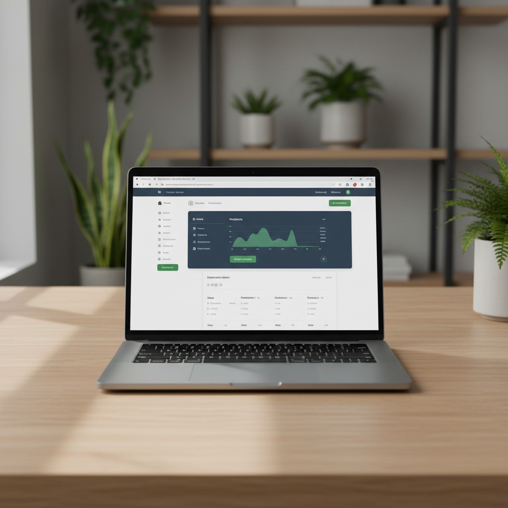 Screenshot of a laptop computer displaying a website.